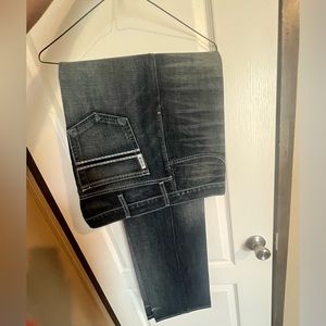 CINCH WHITE LABEL RELAXED FIT MID-RISE JEANS DARK STONEWASH size 38 X 38